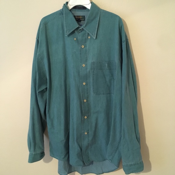 VINTAGE Pastel Casual Button Down Shirt - Picture 1 of 2